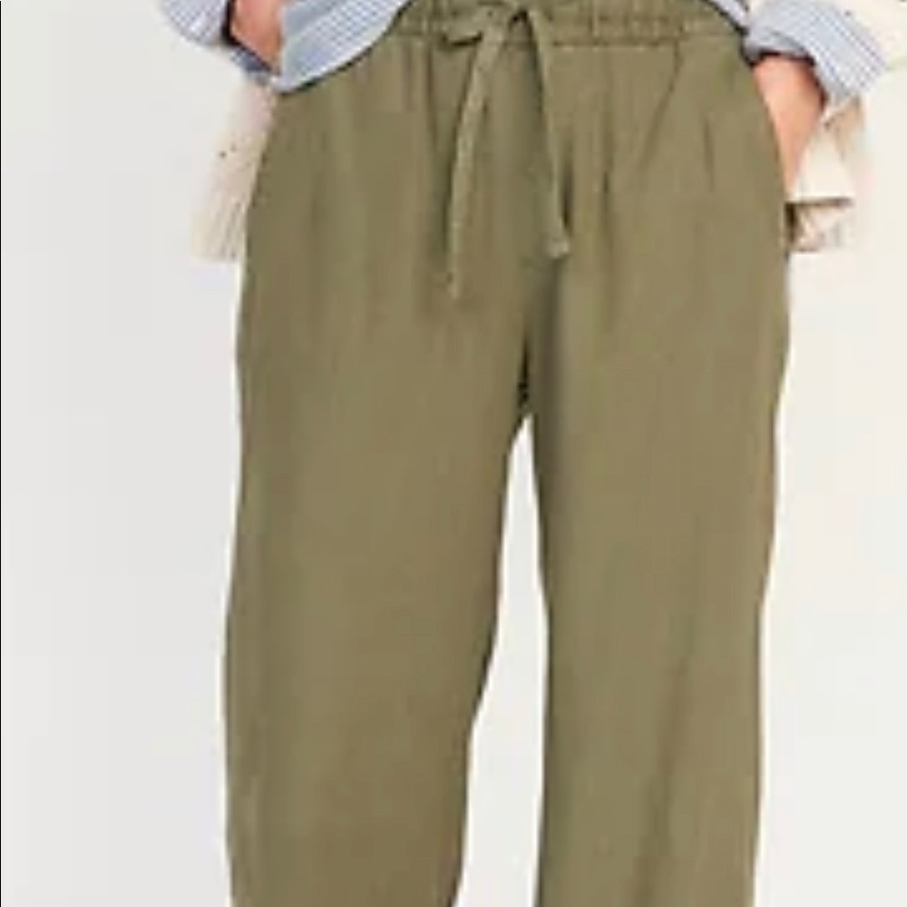 High-Waisted Wide-Leg Linen-Blend Pants for Women